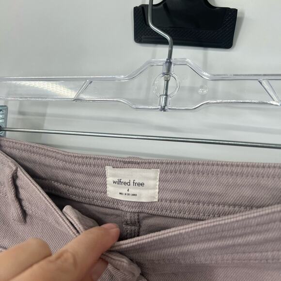 Wilfred Free Aritzia Modern Utility Pants in Purple Slate - Picture 4 of 9